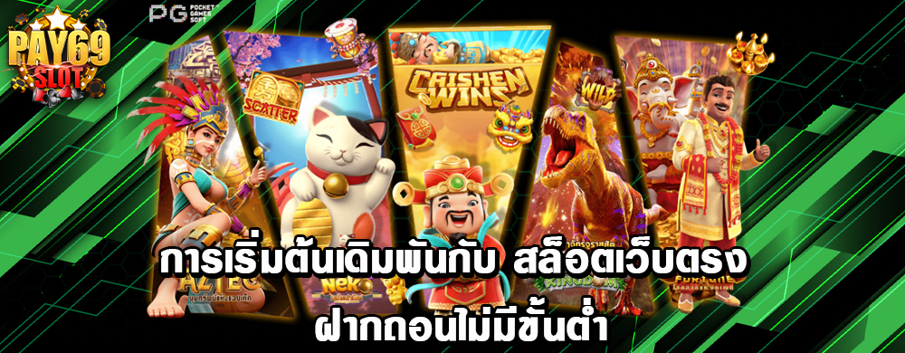 การเริ่มต้นเดิมพันกับ สล็อตเว็บตรง ฝากถอนไม่มีขั้นต่ำ